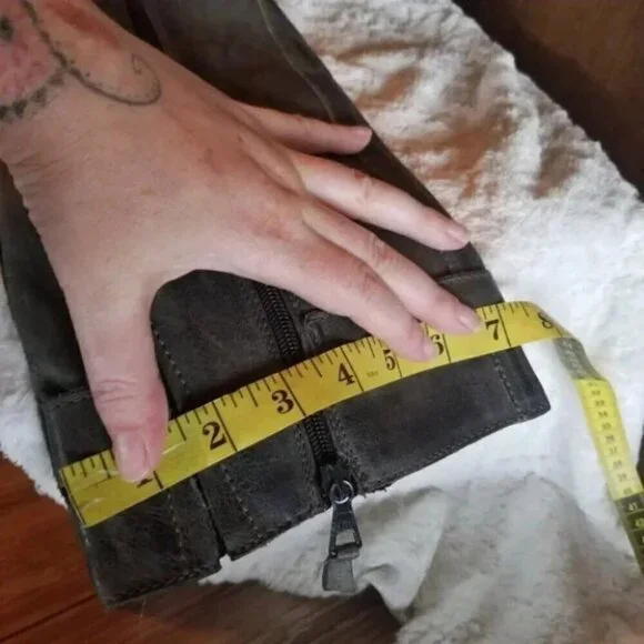 Mjus Renata 2 Leather Tall Boots Adjustable Wide Calf 38 - Picture 9 of 15